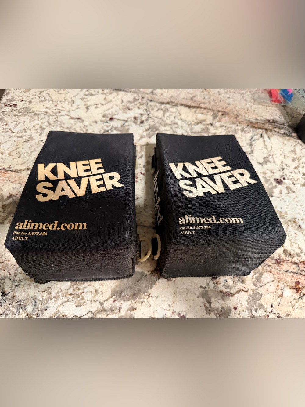 AliMed Knee Saver Pads Adult Black Protective Support Gear Pair